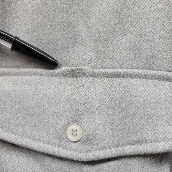 H&M Mens Gray Longsleeve Button Front Shacket Shirt Size Medium - Picture 5 of 7